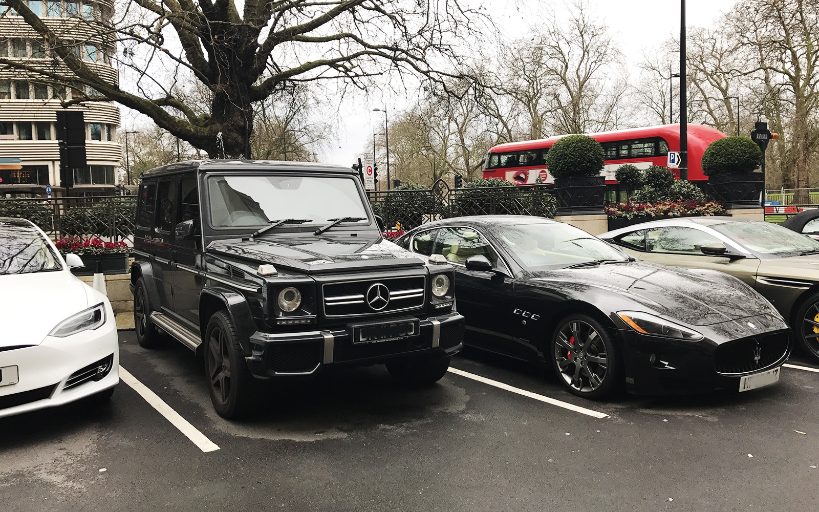 Cars near Dorchester Hotel